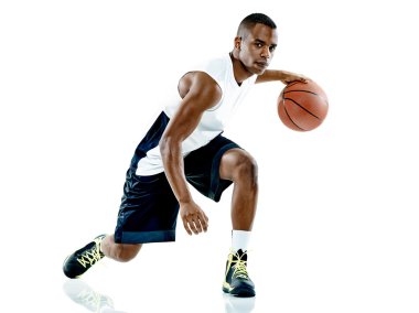 Basketbol oyuncu adam göl kenarında