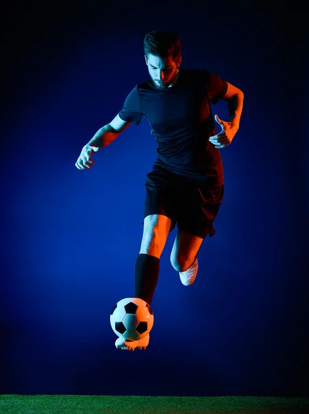 Jogador de futebol Homem isolado — Fotografia de Stock