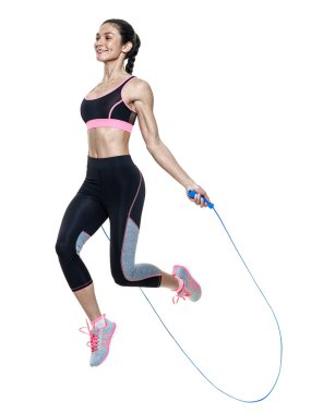 izole kadın fitness egzersizleri