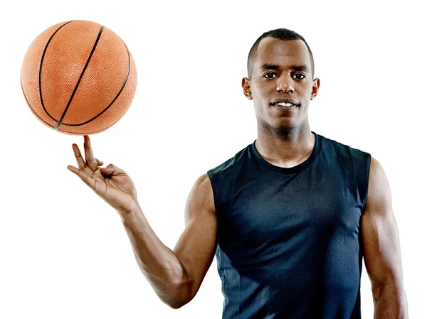 Jogador de basquete homem isolado — Fotografia de Stock