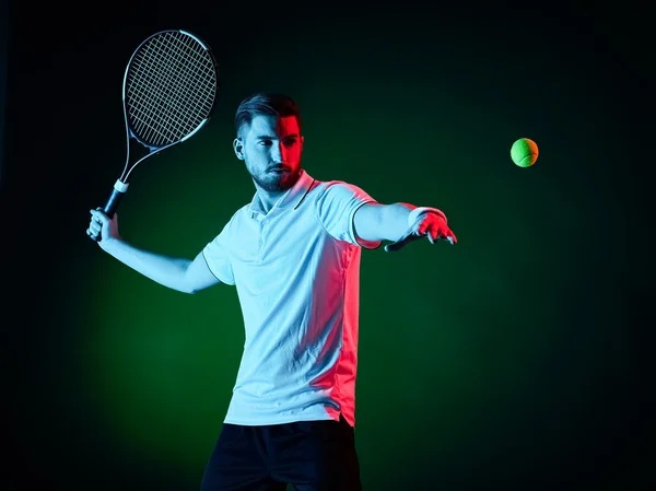 Tennis speler man geïsoleerd — Stockfoto