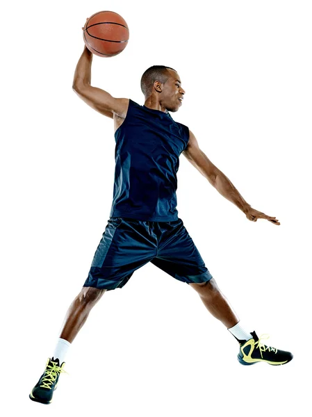 Koszykówka gracz człowieka izolowany — Zdjęcie stockowe
