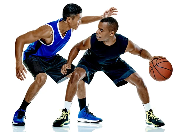 Баскетболісти чоловіки ізольовані — стокове фото