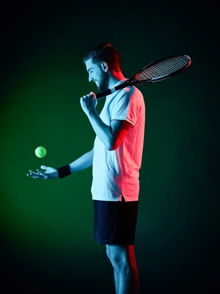 Tennista uomo isolato — Foto Stock