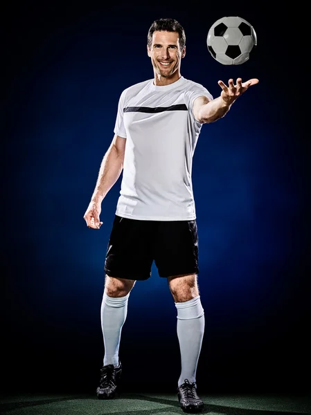 Fodboldspiller Mand isoleret - Stock-foto
