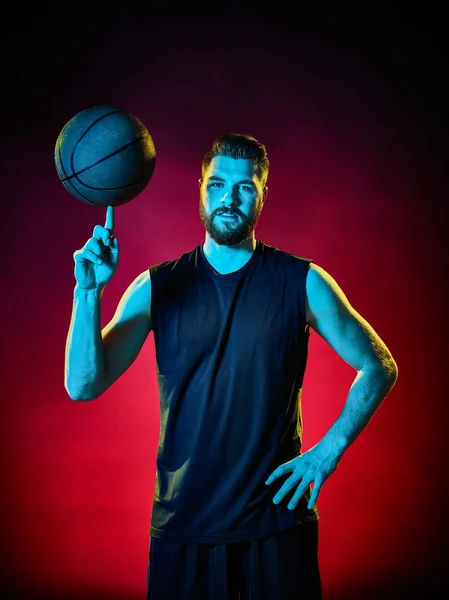 Baloncesto jugador hombre aislado — Foto de Stock