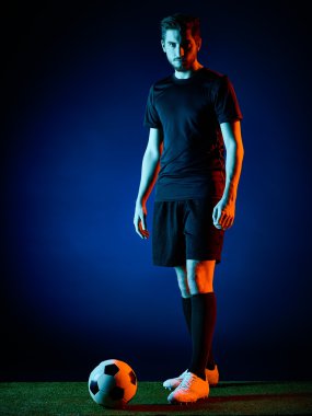 Futbolcu adam izole