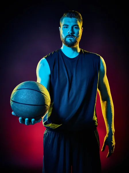 Baloncesto jugador hombre aislado — Foto de Stock