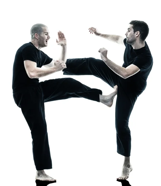 Men krav maga fighters fighting isolated Stock Photo by ©STYLEPICS
