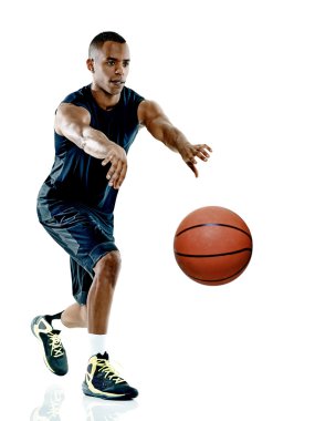 Basketbol oyuncu adam göl kenarında