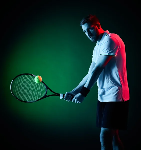 Tennis speler man geïsoleerd — Stockfoto