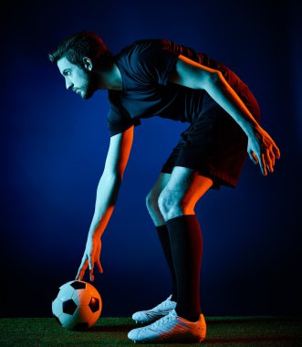 Futbolcu adam izole