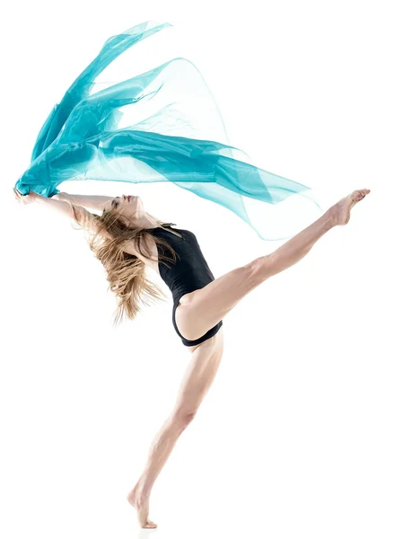 여자 댄서 댄스 격리 — 스톡 사진