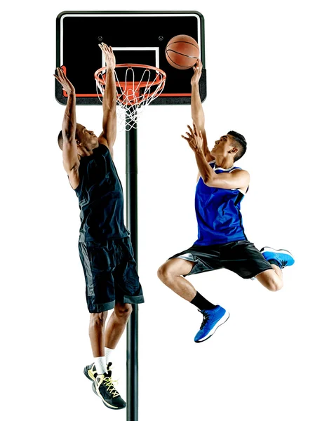 Kosárlabda játékosok férfiak elkülönített — Stock Fotó