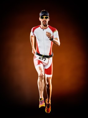 izole triatlon Ironman çalışan adam runner