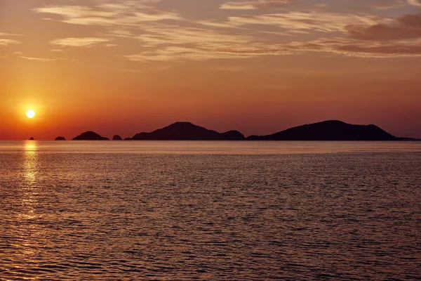 海景夕阳巴拉望岛 — 图库照片