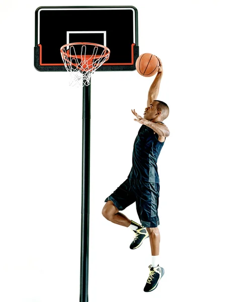 Jogador de basquete homem isolado — Fotografia de Stock