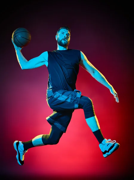 Baloncesto jugador hombre aislado — Foto de Stock