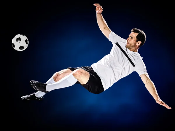 Jogador de futebol Homem isolado — Fotografia de Stock