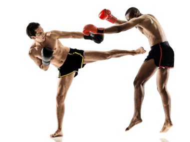 Muay Tay kickboks kick boks boks erkekler izole