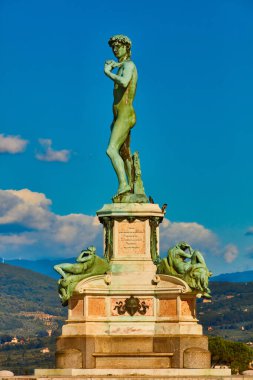 Michelangelo David Floransa Toskana İtalya 'nın simgesi