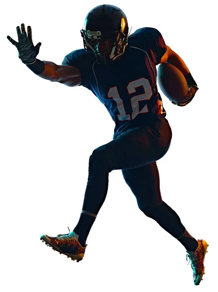 American football player man isolated white background — Stock Photo, Image