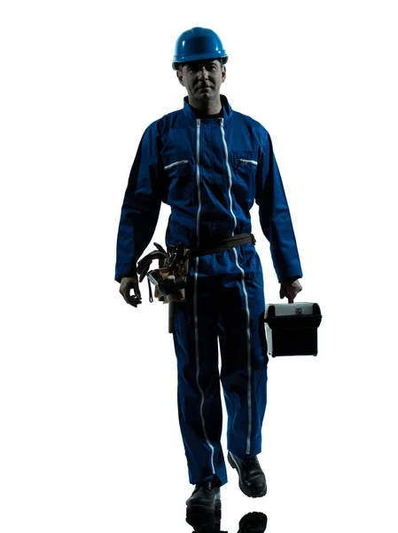 Repair man worker silhouette — Stock Photo, Image