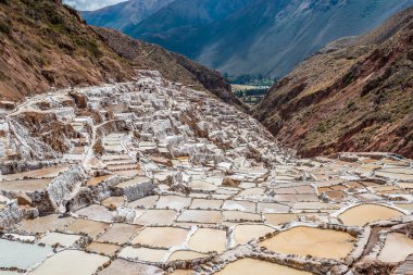 Peru Andes Cuzco Peru Maraş tuz madenleri