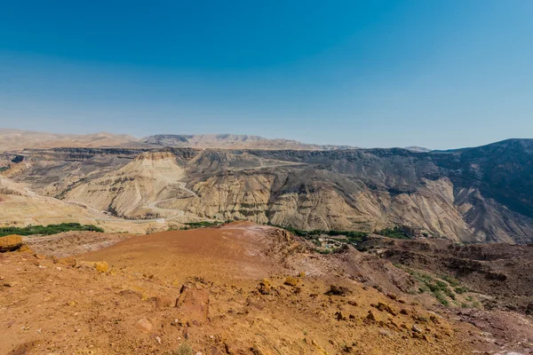 Koningen desert manier weg Dode Zee Jordanië — Stockfoto