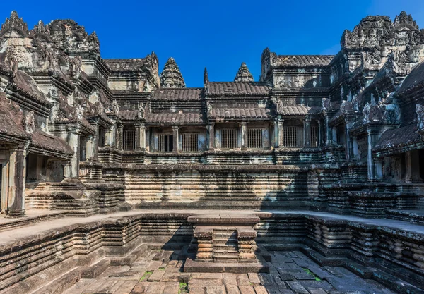 Pátio angkor wat cambodia — Fotografia de Stock