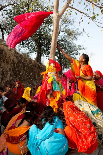 Gangaur Festival på Rajasthan Indien — Stockfoto