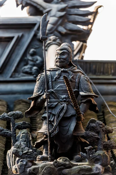 Soldier statue gucheng park shanghai china — Stock Photo, Image