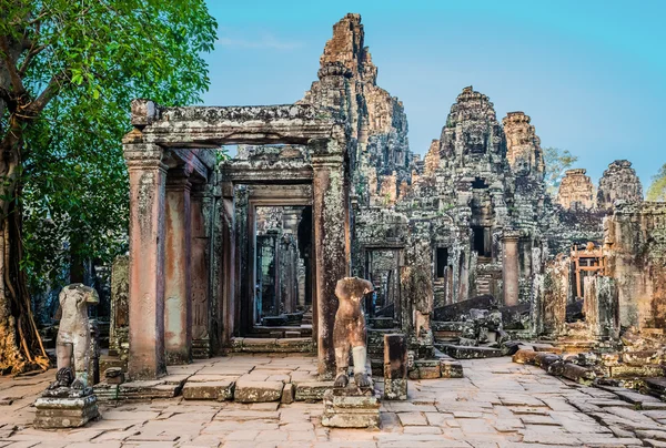 Prasat bayon tempel angkor thom Cambodja — Stockfoto