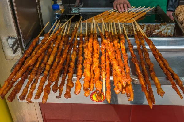 Traditionella kinesiska street maträtter i shanghai Kina — Stockfoto