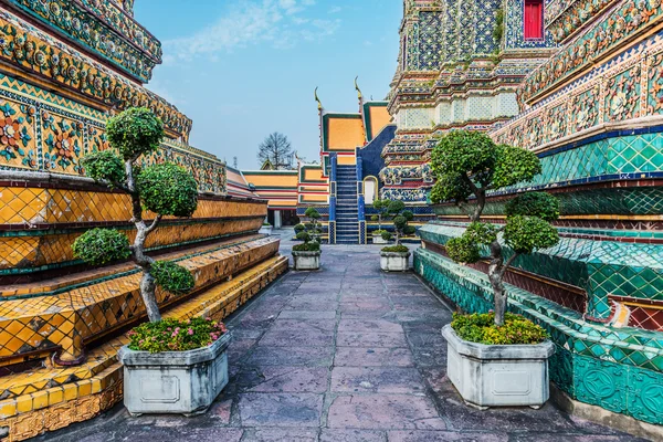 Temple interior Wat Pho temple bangkok Thailand — Stock Photo, Image