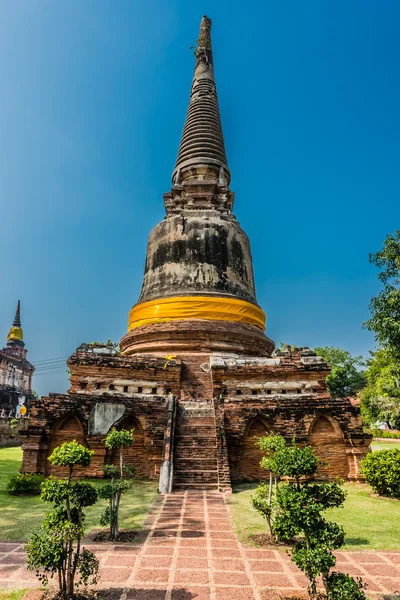 Wat Yai Chai Mongkhon Ayutthaya bangkok Tailândia — Fotografia de Stock