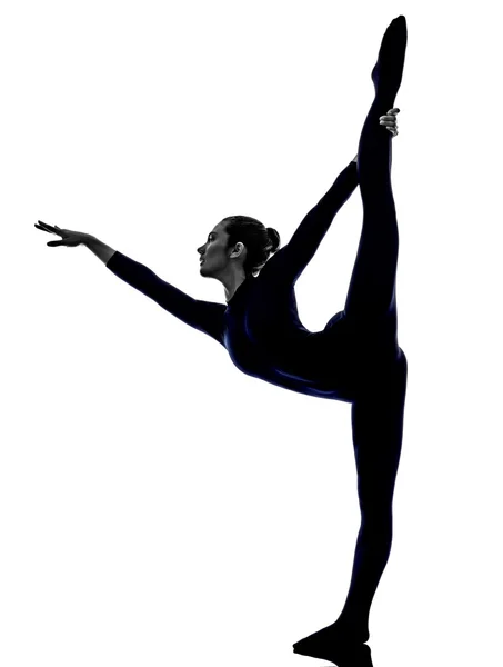 Mujer haciendo yoga — Foto de Stock