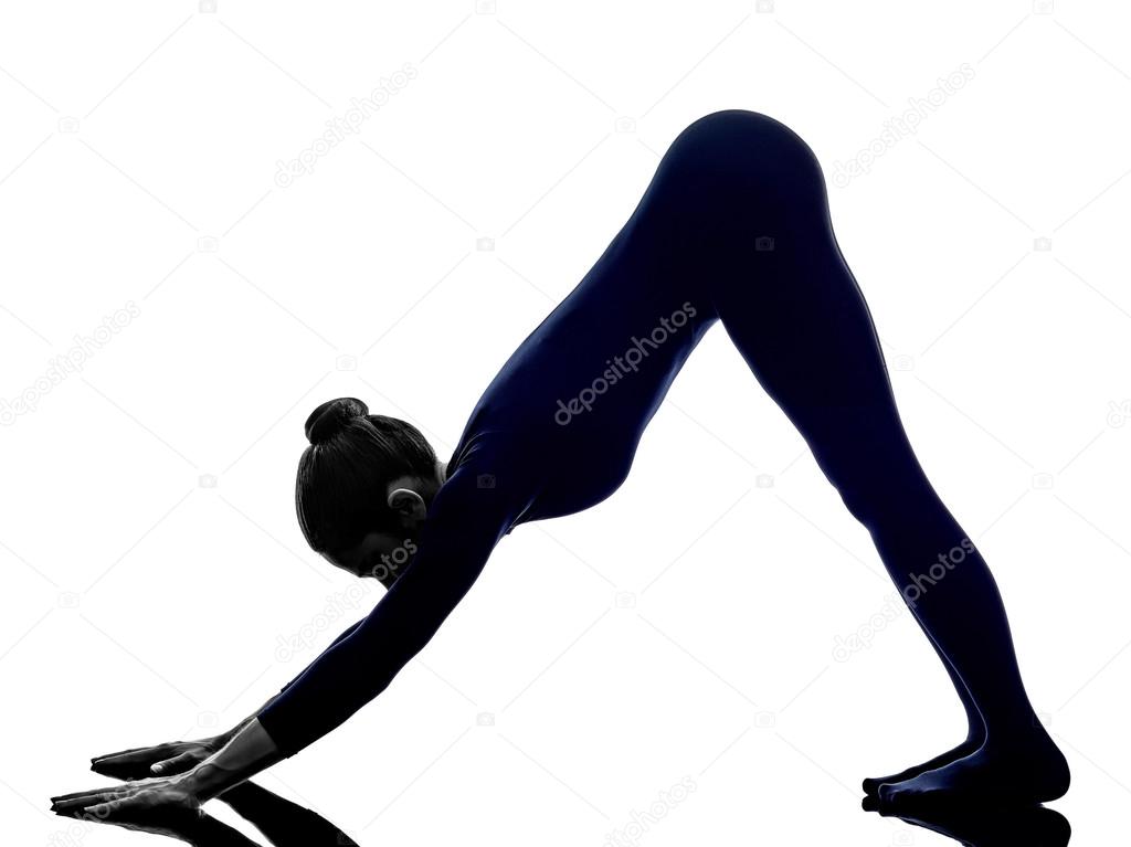 Woman exercising yoga