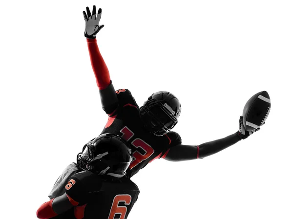 American football player touchdown celebration — Stock Photo, Image