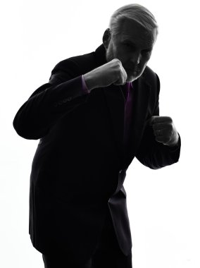 Hava siluet siluet Delme üst düzey iş adamı