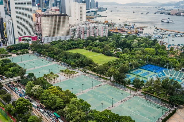 Cityscape Victoria Park Causeway Bay Hong Kong — стоковое фото