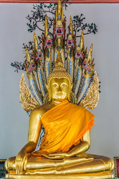 Zlatá socha Buddhy, chrám Wat Pho bangkok Thajsko — Stock fotografie