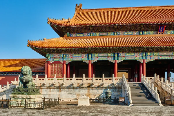 Taihemen Gate Supreme Harmony Imperial Palace Forbidden City Beijing China — Stock Photo, Image