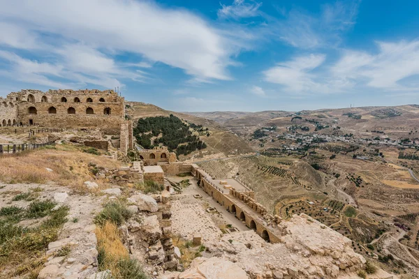 Al Karak kerak crusader castle fortress Jordan — Stock Photo, Image