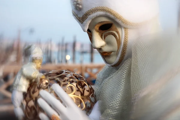 Maschera ritratto carnevale di venezia — Foto Stock