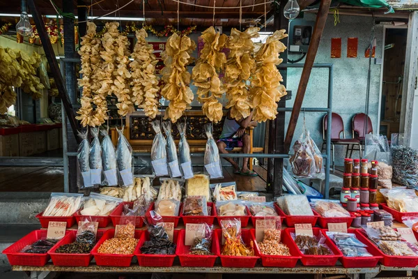 Seafood market Tai O Lantau island Hong Kong — Stock Photo, Image