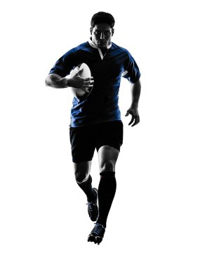 Rugby adam oyuncu siluet
