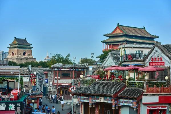 Čínská tradiční Yindingqiao Hutong ulicích Pekingu Chin — Stock fotografie