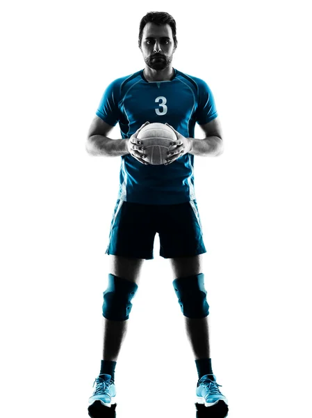 Man volleyball  silhouette — Stock Photo, Image