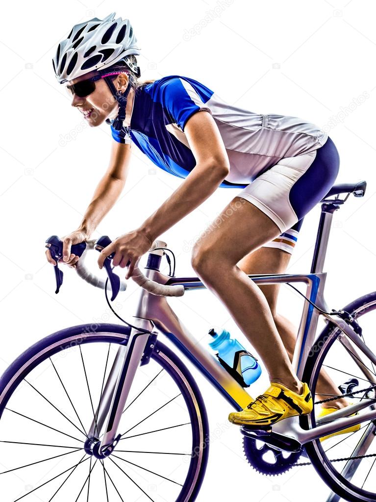 女性トライアスロン鉄人アスリート自転車サイクリング ...